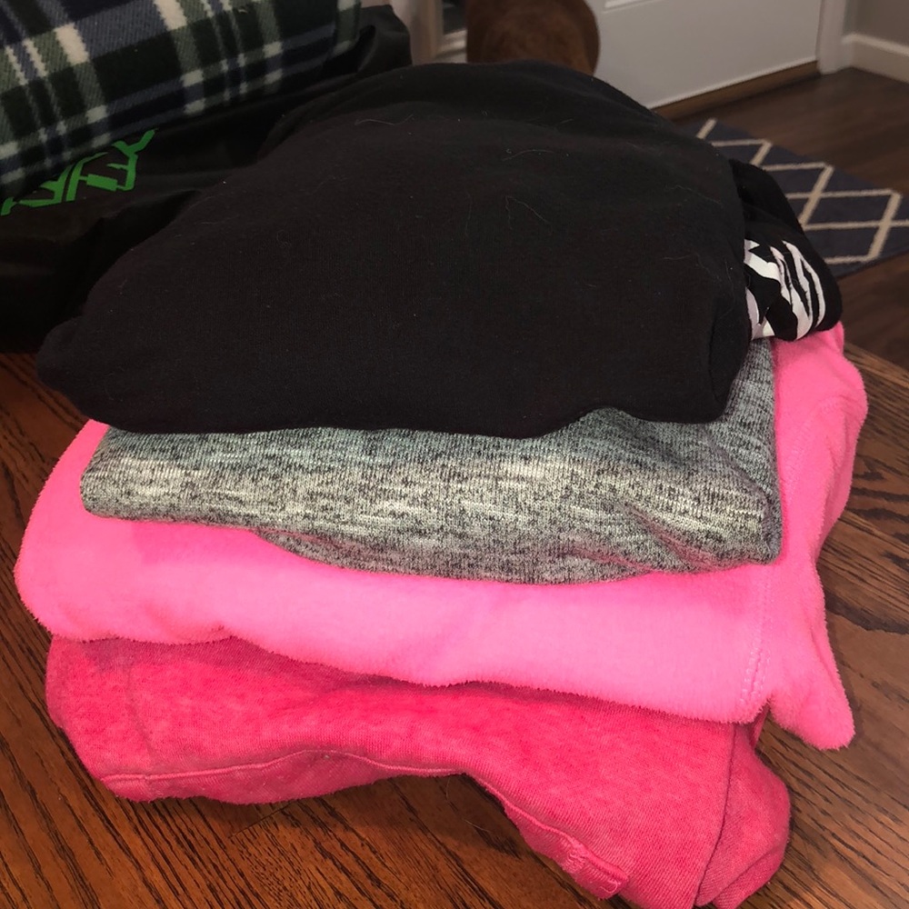4 set of hoodies